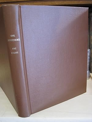 Seller image for Civil disobedience; five essays by Martin Luther King, Jr. [and others] for sale by Stony Hill Books