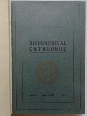 Biographical Catalogue. The Bulletin of the Western Theological Seminary : Volume 1. No. 4. May 1st...