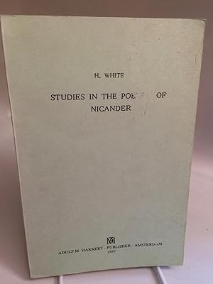 Seller image for Studies in the poetry of Nicander for sale by Needham Book Finders