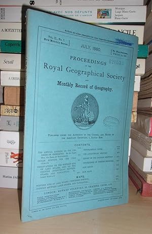 GEOGRAPHICAL SOCIETY & MONTHLY RECORD OF GEOGRAPHY : Vol. II, no. 7 - July 1880