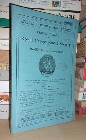 GEOGRAPHICAL SOCIETY & MONTHLY RECORD OF GEOGRAPHY : Vol. II, no. 10 - October 1880