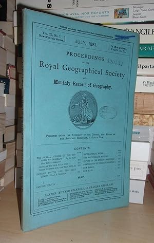 GEOGRAPHICAL SOCIETY & MONTHLY RECORD OF GEOGRAPHY : Vol. III, no. 7 - July 1881