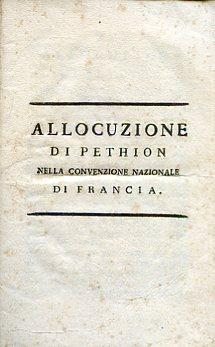 Seller image for Allocuzione nella Convenzione Nazionale di Francia for sale by Gilibert Libreria Antiquaria (ILAB)