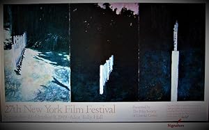 New York Film Fesival (SIGNED by Jennifer Bartlett: Limited Ed. colored poster)