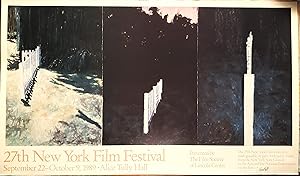 New York Film Fesival (SIGNED by Jennifer Bartlett: Limited Ed. colored poster)