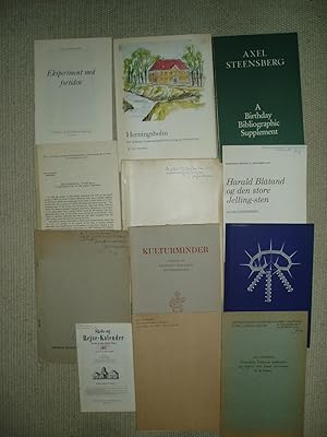 a collection of 12 extracts, offprints, etc., ca. 1936-1980 concerning Danish archaeology & agrar...