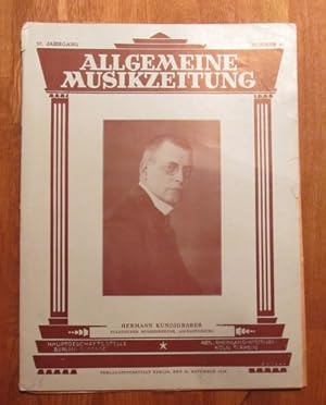Allgemeine Musikzeitung 57. Jg. Nr. 48 v. 28. November 1930