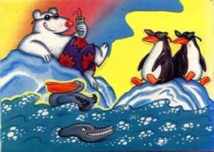 Bild des Verkufers fr Penguins and Polar Bear. zum Verkauf von Wittenborn Art Books