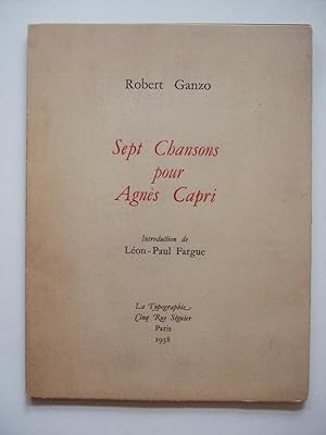Sept Chansons pour Agnès Capri