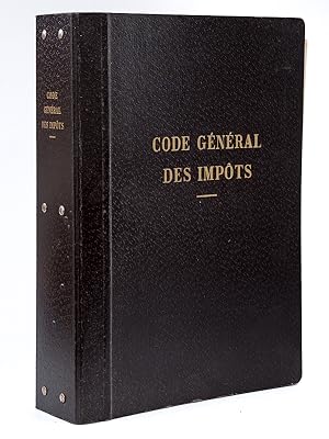 Code Général des Impôts. Législation applicable au 1er Mai 1959
