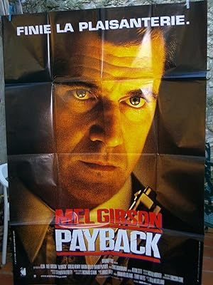 Affiche De Cinéma Pay back" Mel Gibson-Gregg Henry-Maria Bello-james Coburn "