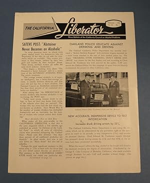 Seller image for The CALIFORNIA LIBERATOR; News Bulletin of the California Council on Alcohol Problems. February 1962 - Vol. 22, No. 1 for sale by Tavistock Books, ABAA