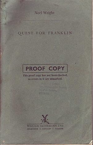 Seller image for Quest for Franklin for sale by Mr Pickwick's Fine Old Books