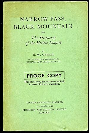 Seller image for Narrow Pass, Black Mountain: The Discovery of the Hittite Empire for sale by Little Stour Books PBFA Member