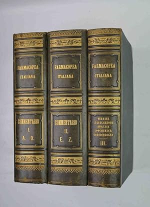 Seller image for Commentario della Farmacopea italiana e dei medicamenti in generale ad uso dei Farmacisti, Medici, Veterinari e Studenti. for sale by Studio Bibliografico Benacense