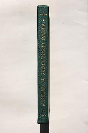 Negro Legislators in Georgia During the Reconstruction Period