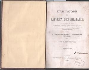 Seller image for tudes francaises de littrature militaire. for sale by Bcher bei den 7 Bergen