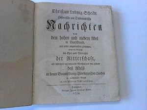 Historische und Diplomatische Nachrichten von dem hohen und niedern Adel in Teutschland