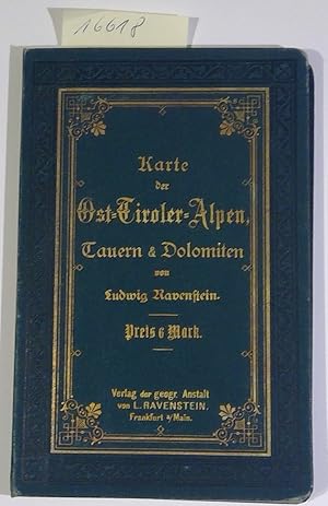 Bild des Verkufers fr Karte der Ost-Tiroler Alpen, Tauern und Dolomiten (Karte der Ost-Alpen, Blatt V) Maasstab 1 : 250000 zum Verkauf von Antiquariat Trger