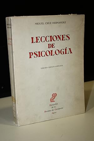 Seller image for Lecciones de Psicologa.- Cruz Hernndez, Miguel. for sale by MUNDUS LIBRI- ANA FORTES