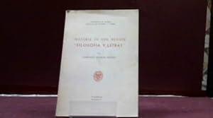 Imagen del vendedor de HISTORIA DE UNA REVISTA FILOSOFIA Y LETRAS ALCAZAR MOLINA CAYETANO 1953 a la venta por LIBRERIA ANTICUARIA SANZ