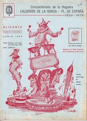 Image du vendeur pour LLIBRET CINCUENTENARIO DE LA HOGUERA CALDERN DE LA BARCA - PL. DE ESPAA 1929-1979 mis en vente par Librera Vobiscum