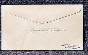 USS AMERICAN LEGION NAVAL CACHET ADDRESSED TO FRANKLIN D ROOSEVELT FROM HIS STAMP COLLECTION: ...