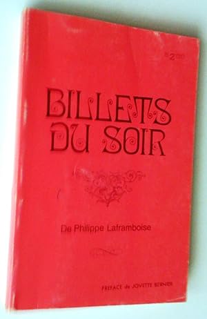 Seller image for Billets du soir for sale by Claudine Bouvier