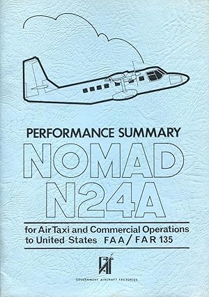 Performance Summary : Nomad N24A for air taxi and commercial operations FAA/FAR 135.