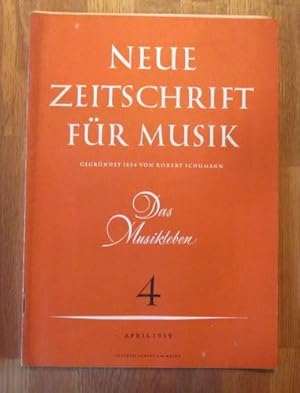 NZ / Neue Zeitschrift für Musik Nr. 4/1959