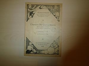 Seller image for CHANSONS DES QUATRE SAISONS for sale by Le temps retrouv