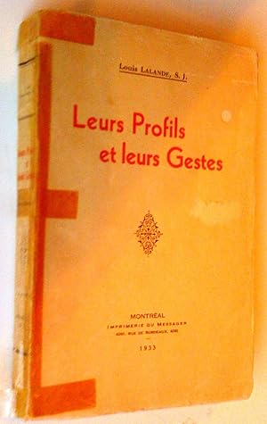 Seller image for Leurs profils et leurs gestes for sale by Claudine Bouvier