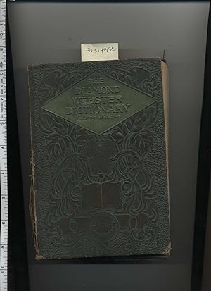 Seller image for The Diamond Webster Dictionary Self Pronouncing : 1927 Edition : based on the Original Foundation of Noah Webster [lexicography, Vocabulary, Moderna and Correct usage] for sale by GREAT PACIFIC BOOKS