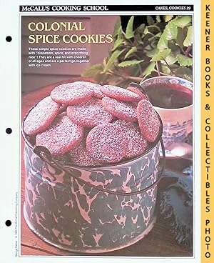 Seller image for McCall's Cooking School Recipe Card: Cakes, Cookies 39 - Spice Cookies : Replacement McCall's Recipage or Recipe Card For 3-Ring Binders : McCall's Cooking School Cookbook Series for sale by Keener Books (Member IOBA)