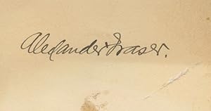 Cut signature of Alexander Fraser