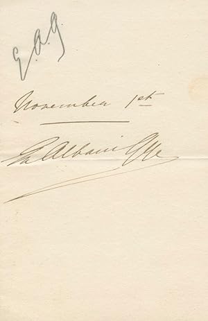 Image du vendeur pour Signature of Emma Albani Gye mis en vente par Lord Durham Rare Books (IOBA)