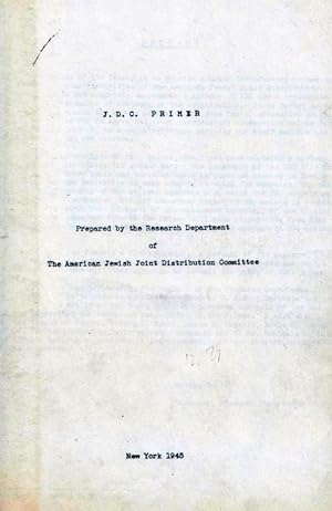 Seller image for J.D.C. PRIMER for sale by Dan Wyman Books, LLC