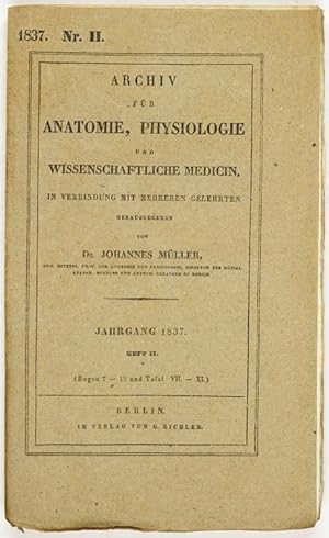 Bild des Verkufers fr Microscopische Beobachtungen ber die sichtbare Fortbewegungen der Lymphkrnchen in den Lymphgefssen der Froschlarven (pp.267-272 zum Verkauf von Antiq. F.-D. Shn - Medicusbooks.Com