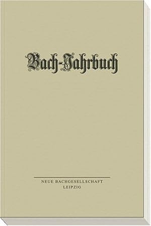 Bild des Verkufers fr Bach-Jahrbuch: 2005 zum Verkauf von Modernes Antiquariat an der Kyll