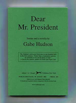 Image du vendeur pour Dear Mr. President mis en vente par Between the Covers-Rare Books, Inc. ABAA