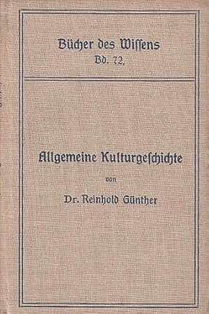 Imagen del vendedor de Allgemeine Kulturgeschichte - Bcher des Wissens Band 72 a la venta por Antiquariat Carl Wegner