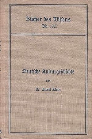 Seller image for Deutsche Kulturgeschichte - Bcher des Wissens Band 106 for sale by Antiquariat Carl Wegner