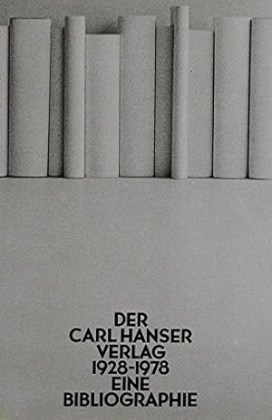Seller image for Der Carl-Hanser-Verlag 1928 - 1978. Mit e. geschichtl. berblick von Herbert G. Gpfert. for sale by Kepler-Buchversand Huong Bach