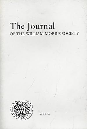 Seller image for The Journal of the William Morris Society. Volume X, No.1, Autumn 1992 for sale by Barter Books Ltd