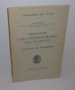 Exposition : L'Art préhistorique en Charente de l'acheuléen au magdalénien. Musée de la Société a...