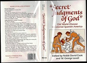 Immagine del venditore per Secret Judgments of God": Old World Disease in Colonial Spanish America venduto da The Book Collector, Inc. ABAA, ILAB