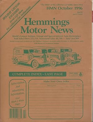 Hemmings Motor News, October 1996