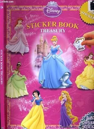 Bild des Verkufers fr STICKER BOOK - TREASURY - 350 STICKERS - BONUS SPARKLE STICKERS INCLUDED ! - SNOW WHITE AND THE SEVEN DWARFS + TANGLED + THE LITTLE MERMAID + BEAUTY AND THE BEAST + THE PRINCESS AND THE FROG + CINDERELLA / TEXTE EN ANGLAIS zum Verkauf von Le-Livre