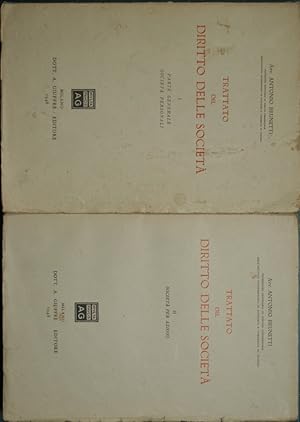 Bild des Verk�ufers f�r Trattato del diritto delle societ� zum Verkauf von Antica Libreria di Bugliarello Bruno S.A.S.
