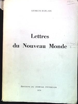 Seller image for Lettres du nouveau monde for sale by books4less (Versandantiquariat Petra Gros GmbH & Co. KG)